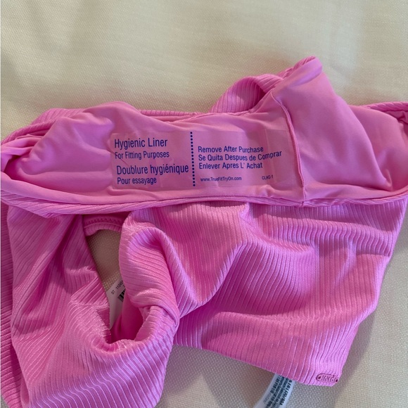 PINK Ribbed Bikini Bottoms - Picture 3 of 3